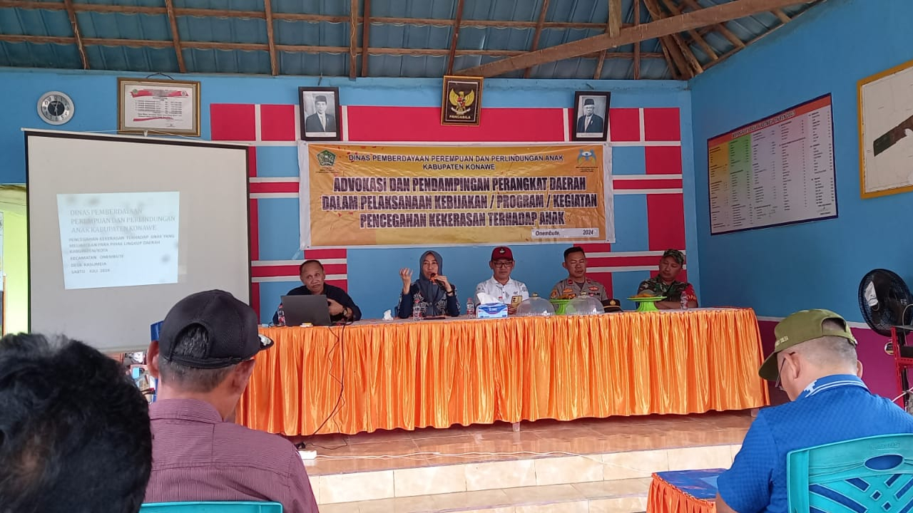 Sosialisasi Advokasi dan Pendampingan Perangkat Daerah Dalam Pelaksanaan Kebijakan/ Program/ Kegiatan Pencegahan Kekerasan Terhadap Anak Se- Kecamatan Onembute