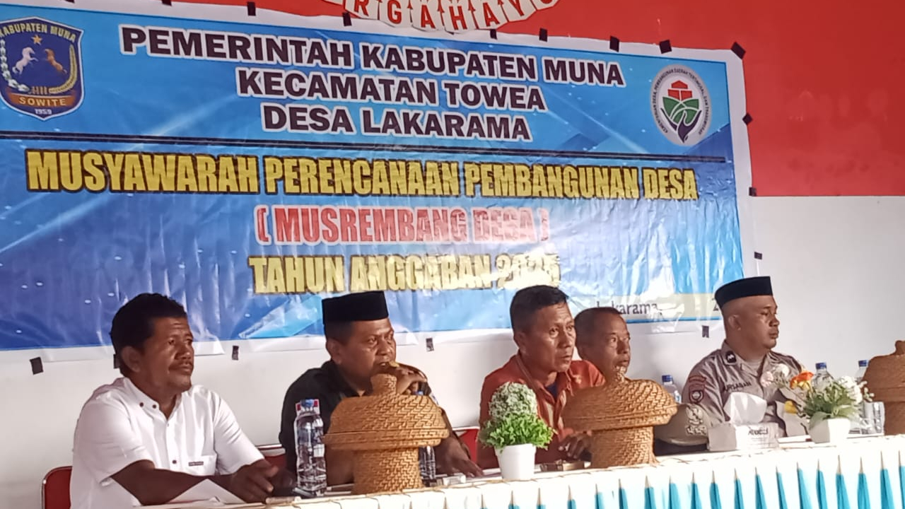 Pemerintah Desa Lakarama Laksanakan Musrembang tahun Anggaran 2025