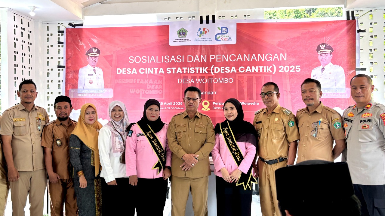 Sosialisasi dan Pencanangan Desa Cinta Statistik Tahun 2025 di Desa Woitombo