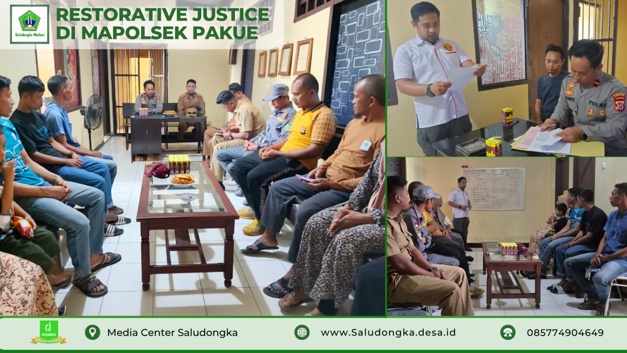 Tuntaskan Kasus Saling Lapor, Polsek Pakue Gelar Restorative Justice Demi Persatuan Warga Desa Saludongka