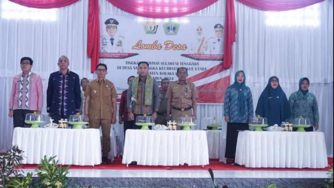 Desa Saludongka Mewakili Kolut Mengikuti Ajang lomba evaluasi Perkembangan Desa Tingkat Prov Sultra