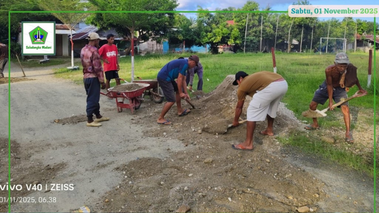 Gotong Royong Massal Warga Saludongka: Perbaiki 3 Titik Infrastruktur Jalan dengan Dana Swadaya