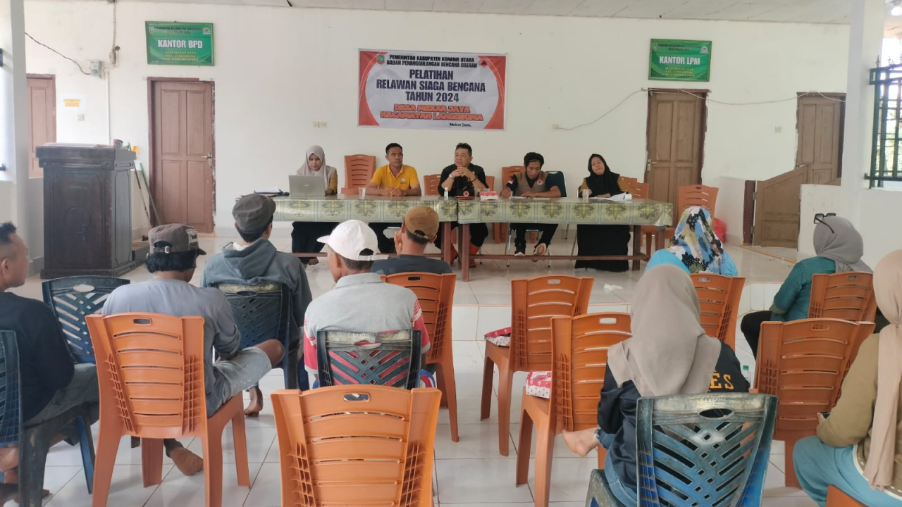 Pelatihan Relawan Siaga Bencana Tahun 2024 di Desa Mekar Jaya Berjalan Sukses
