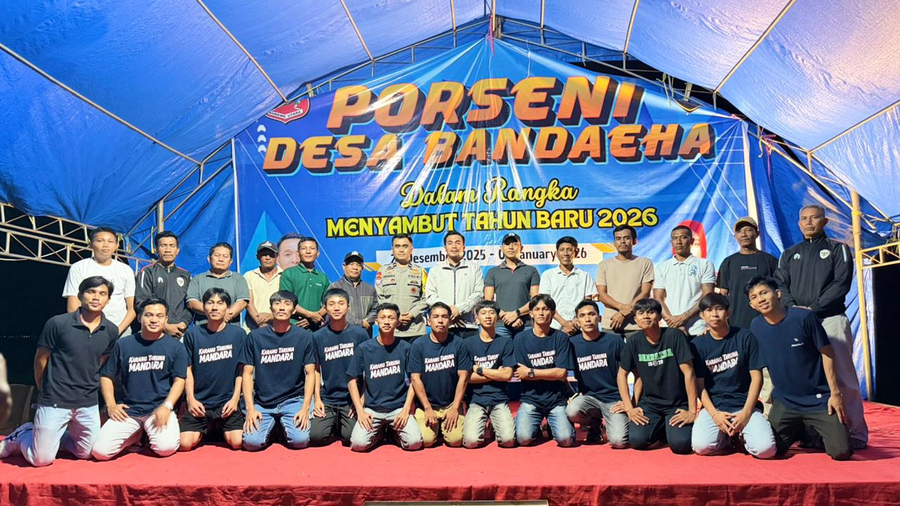 Penutupan PORSENI Tk. RT Desa Bandaeha, Kec. Molawe dalam menyambut tahun baru 2026
