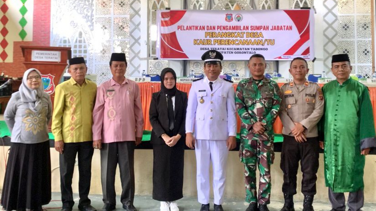 Pelantikan Perangkat Desa Teratai: Tata Kelola Desa Lebih Baik