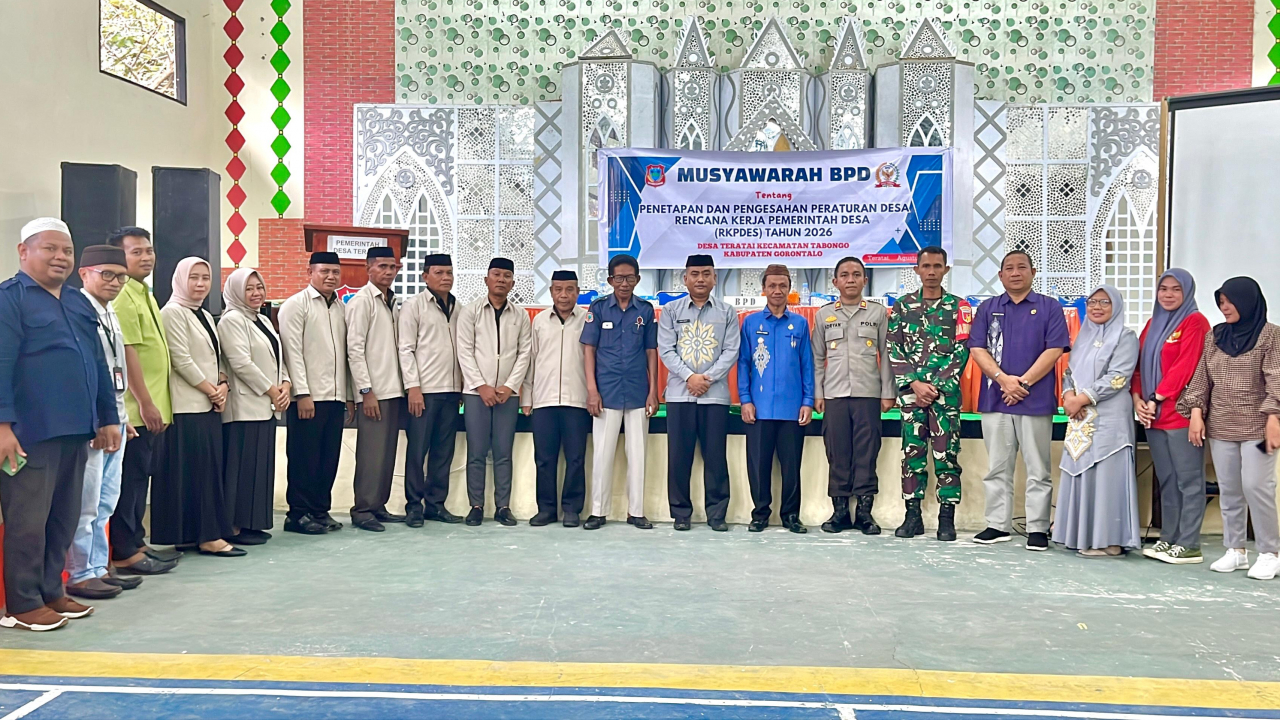 musyawarah desa tentang penetapan dan pengesahan peraturan desa rencana kerja pemerintah desa (rkpdes) tahun 2026