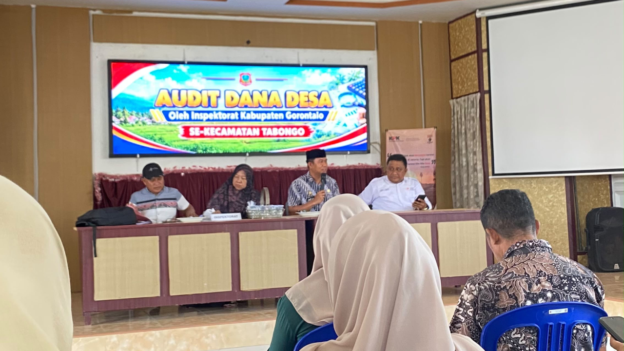 Team Inspektorat Kabupaten melaksanakan Audit dana desa di Kecamatan Tabongo