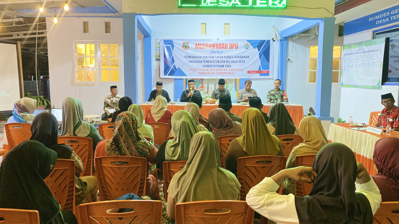 BPD Desa Teratai Gelar Musyawarah Pembahasan dan Penetapan Peraturan Desa tentang Perubahan APBDes Tahun Anggaran 2026