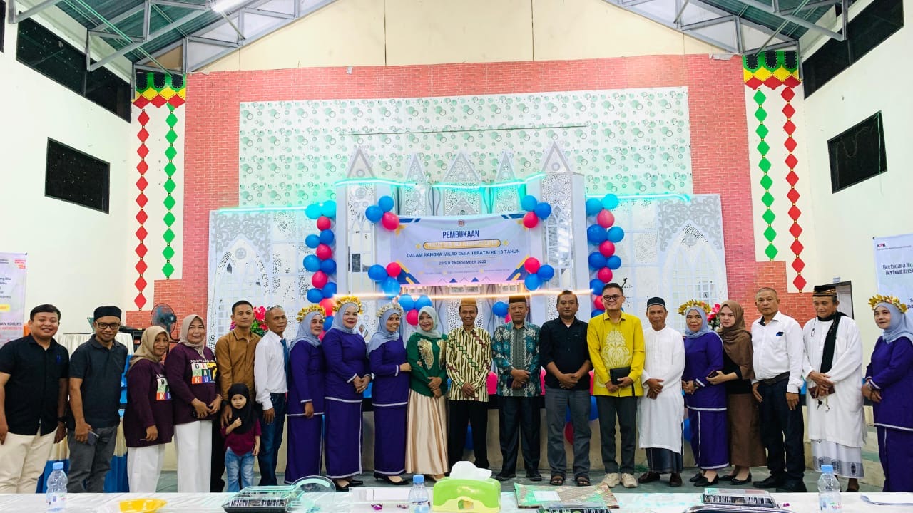 Pembukaan rangkaian kegiatan Milad Desa Teratai ke 18