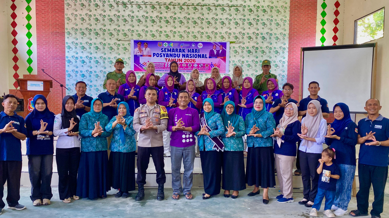 Hari Posyandu Nasional 2026 Meriah, Fokus pada Implementasi 6 Standar Pelayanan Minimal (SPM)
