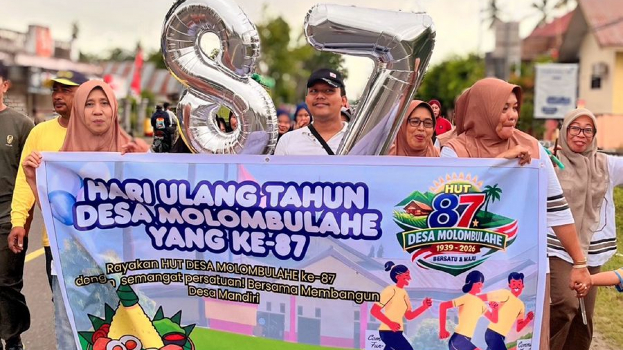 Pemerintah Desa Molombulahe menggelar peringatan Hari Ulang Tahun Desa Molombulahe yang ke-87