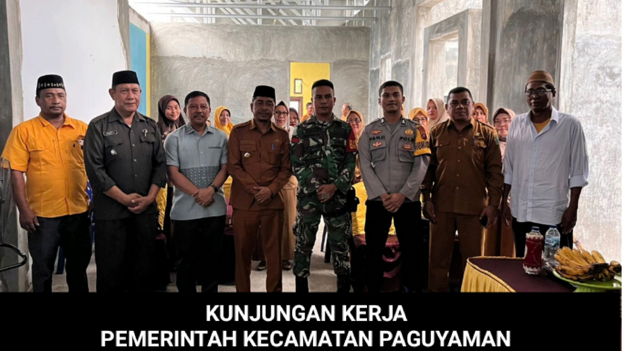 Kunjungan Silaturahmi dan Pemeriksaan Administrasi oleh Kantor Camat Paguyaman di Desa Molombulahe