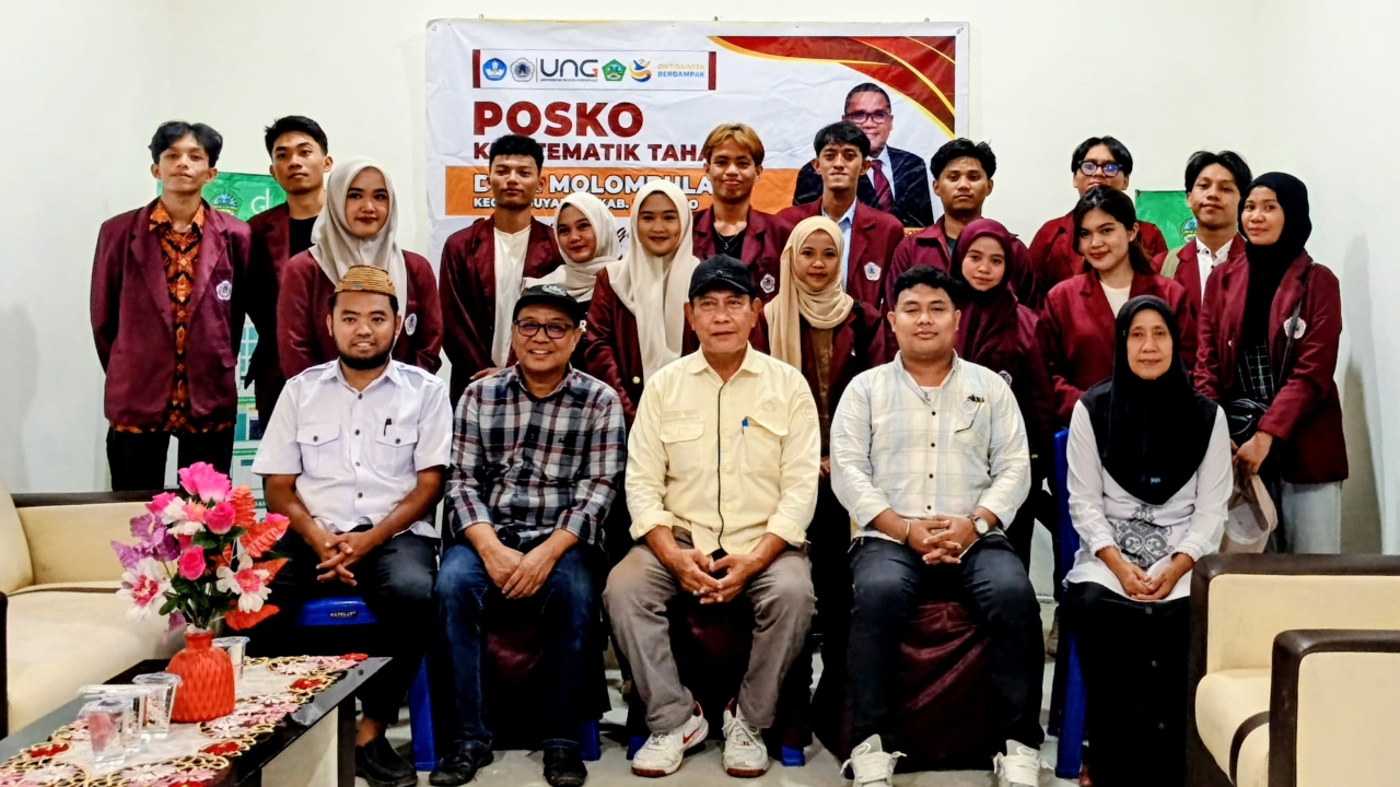 Fokus pada Kesadaran Hukum dan Edukasi Narkotika, Mahasiswa KKN Tematik Resmi Diterima Pemerintah Desa Molombulahe