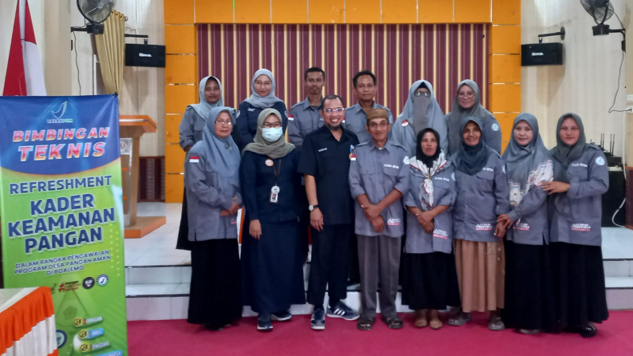Peningkatan Kapasitas Kader Pangan Aman Desa Piloliyanga melalui Refreshment Bersama BPOM Gorontalo