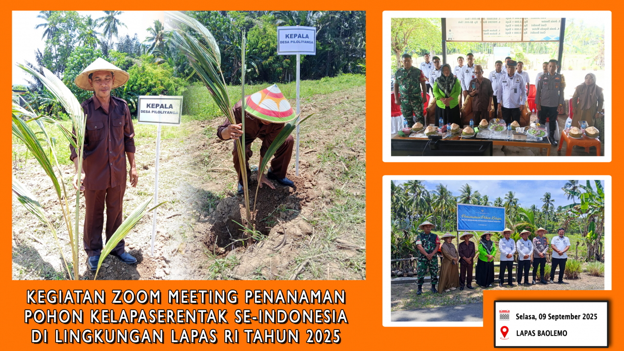 Kepala Desa Piloliyanga Ikuti Zoom Meeting Penanaman Pohon Kelapa Serentak