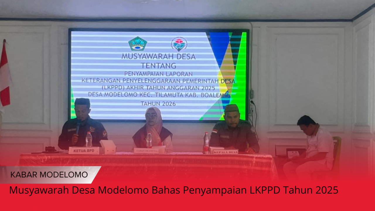 Musyawarah Desa Modelomo Bahas Penyampaian LKPPD Tahun 2025