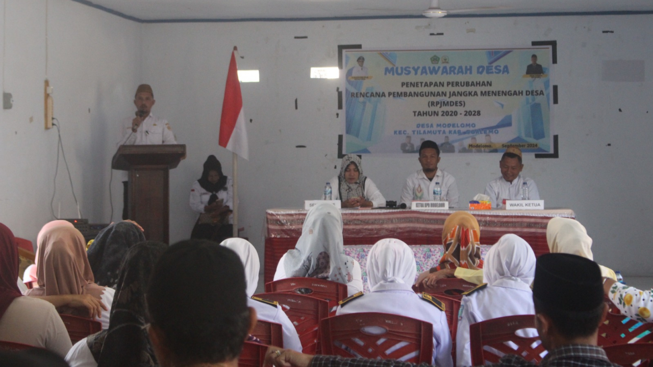 **Penetapan Perubahan RPJMDes Desa Modelomo Tahun 2020-2028**