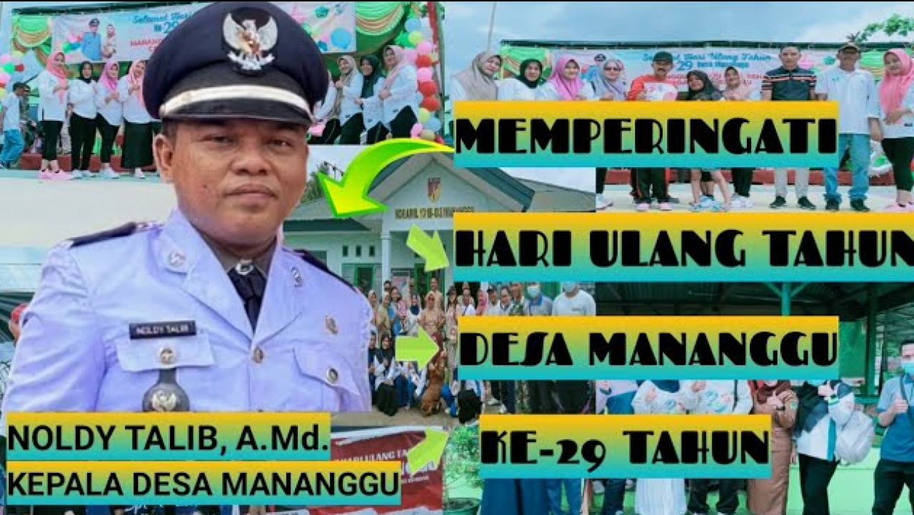 Kepala Desa Mananggu Rayakan Hari Ulang Tahun Desa Mananggu Yang Ke-29 Tahun