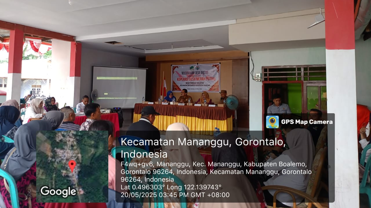 MUSYAWARAH DESA KHUSUS PEMBENTUKAN KOPERASI DESA MERAH PUTIH TABULO SELATAN