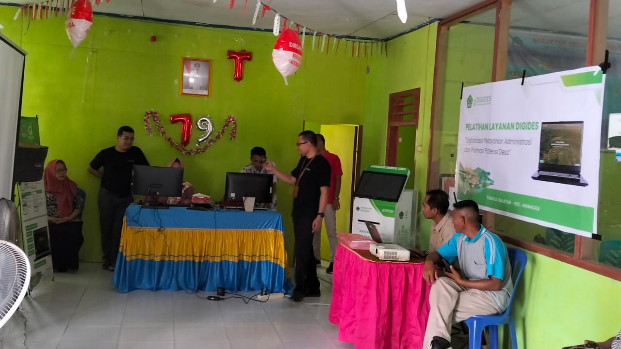 Pelatihan Layanan Digides di Desa Tabulo Selatan