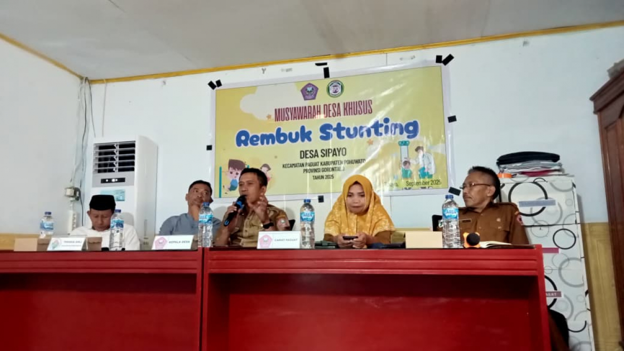 Musyawarah Desa Khusus "Rembuk Stunting" di Desa Sipayo