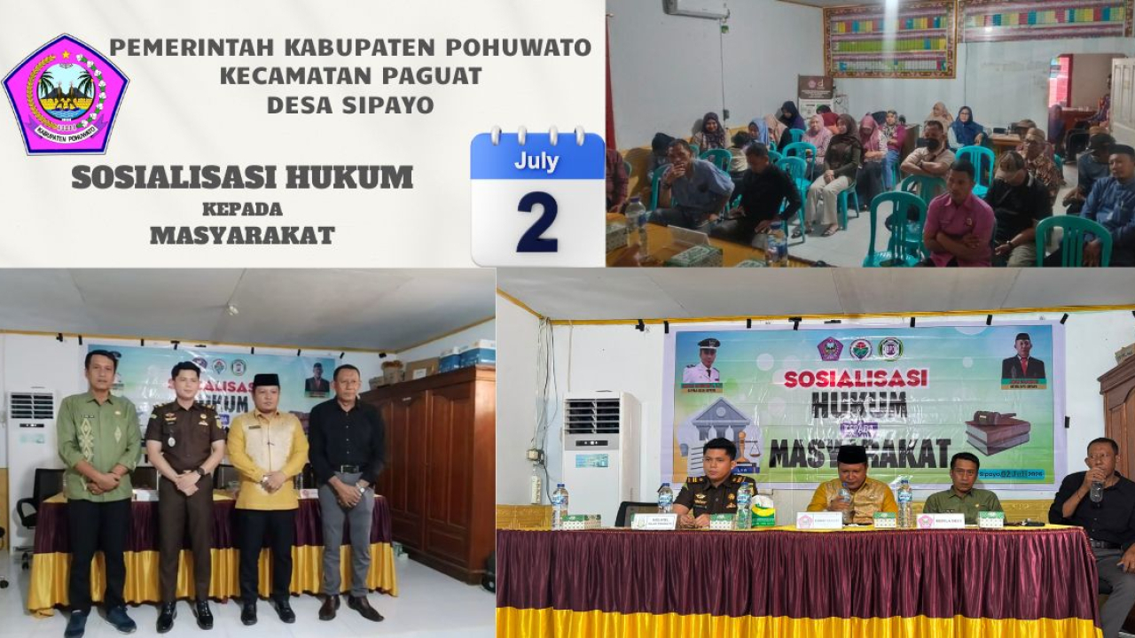 Desa Sipayo Perkuat Budaya Sadar Hukum Melalui Sosialisasi Bersama Kejaksaan Negeri Pohuwato