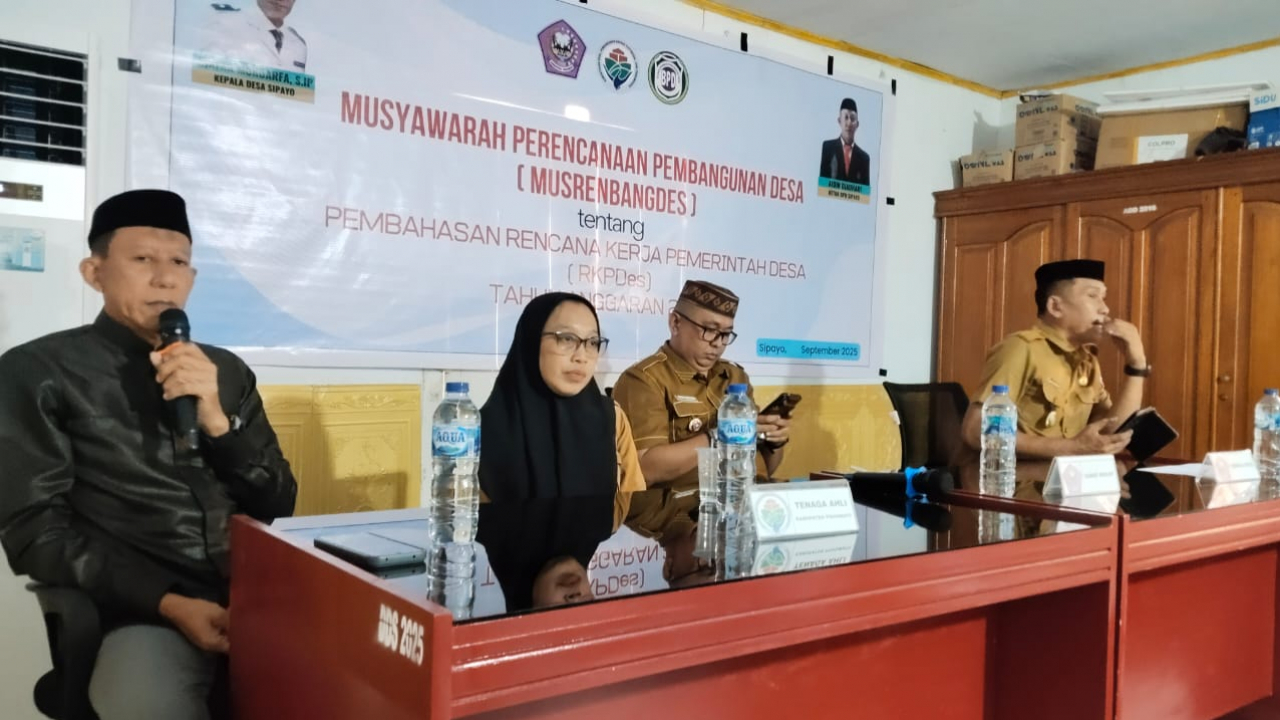 BPD Desa Sipayo Dorong Pembangunan Berkeadilan dalam Musrenbangdes Tahun Anggaran 2026