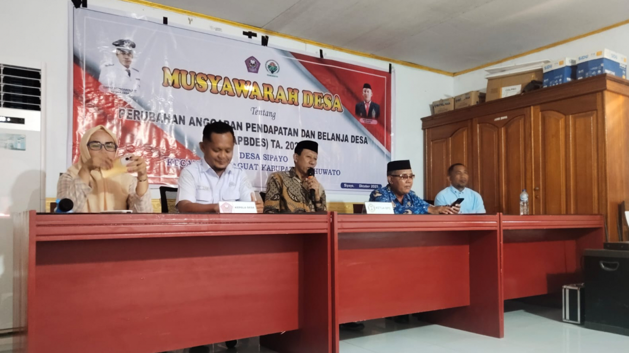 Musyawarah Desa (MusDes) Tentang Perubahan Anggaran Pendapatan Dan Belanja Desa (P-APBDes) TA. 2025