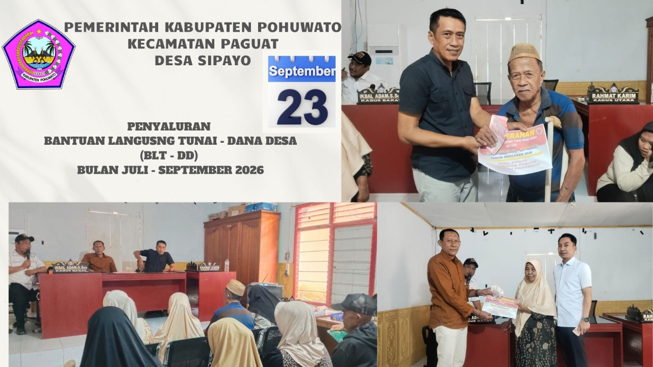 Pemdes Sipayo Salurkan BLT-DD Triwulan III, 10 KPM Terima Bantuan Rp900 Ribu