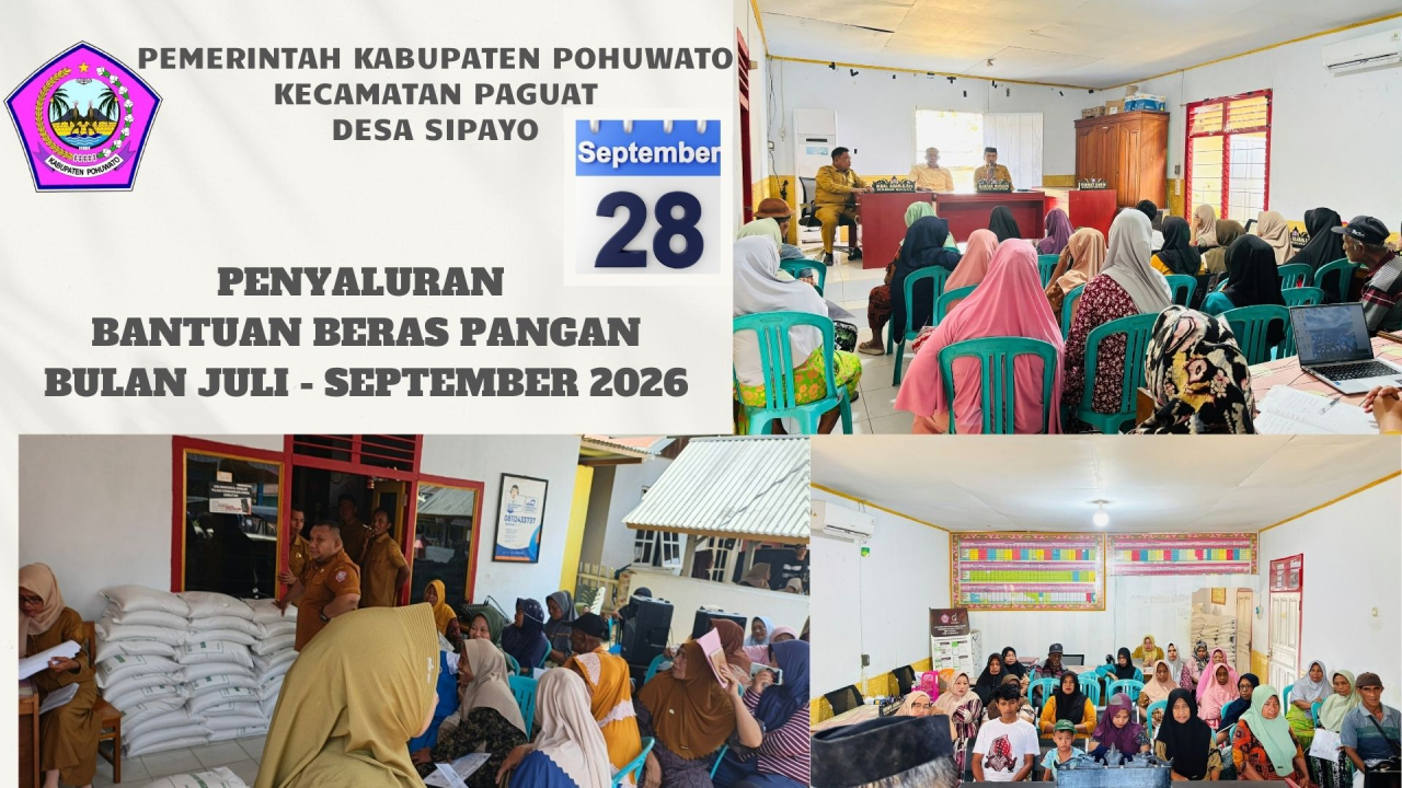 Dari Pemerintah untuk Masyarakat, 233 KPM Sipayo Terima Bantuan Beras Masing-masing 30 Kg