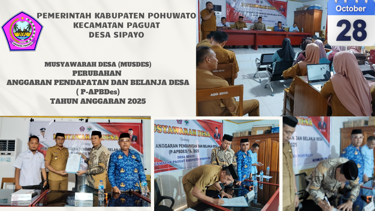 Musyawarah Desa (Musdes) Perubahan Anggaran Pendapatan dan Belanja Desa (APBDes) Tahun Anggaran 2025