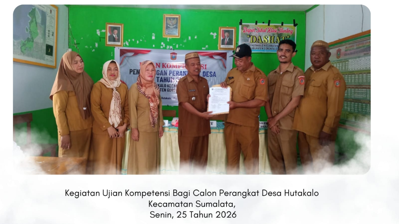 Camat Sumalata Resmi Buka Ujian Kompetensi Calon Perangkat Desa Hutakalo Tahun 2026