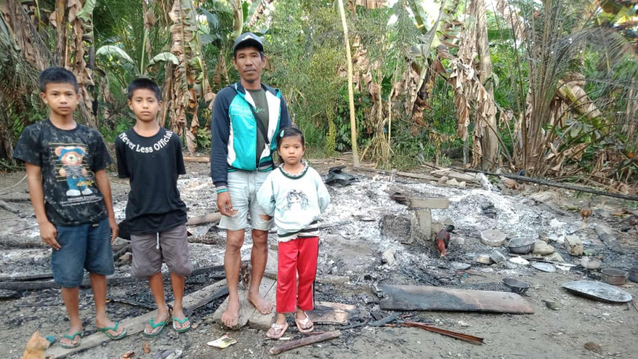Kebakaran rumah warga di Dusun Rontojali Desa Bulu Bonggu Kecamatan Dapurang Kabupaten Pasangkayu