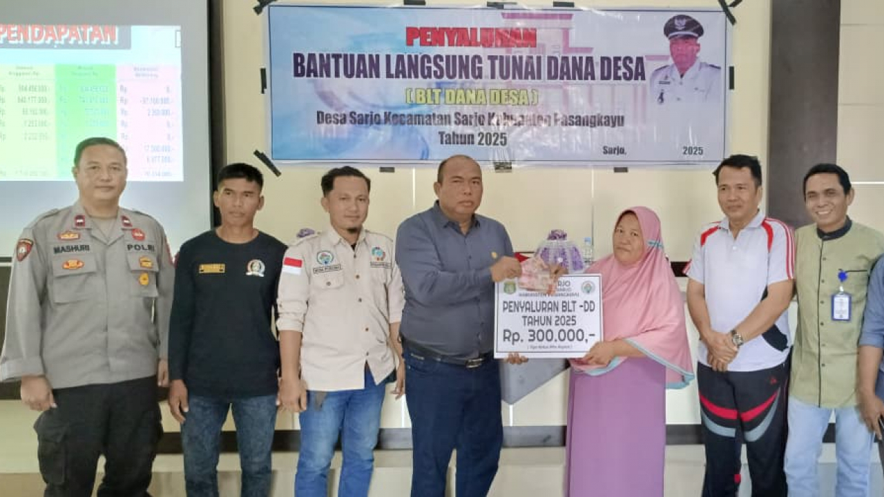 Penyaluran BLT-DD Tahap VII dan VIII di Desa Sarjo