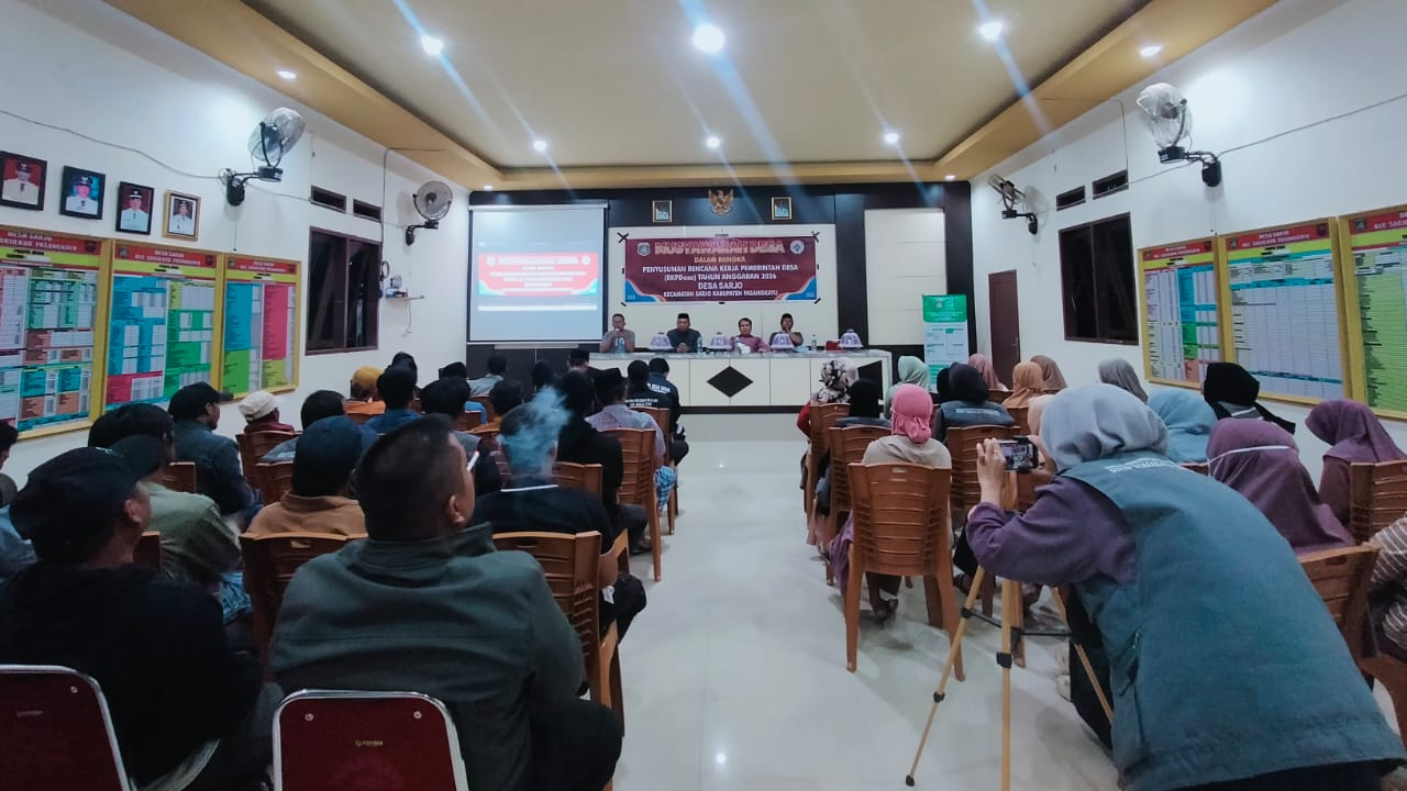Perencanaan Pembangunan Infrastruktur Desa Sarjo Tahun 2026