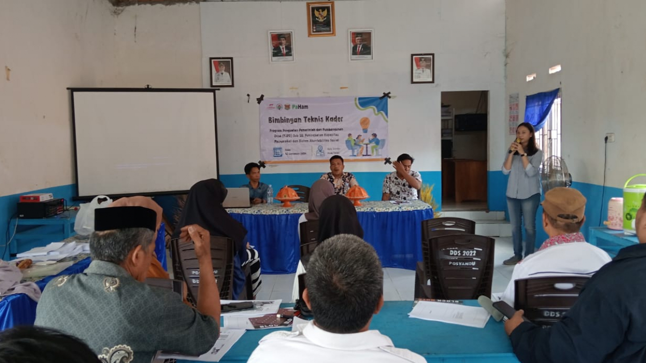 Bimbingan Teknis Kader Desa