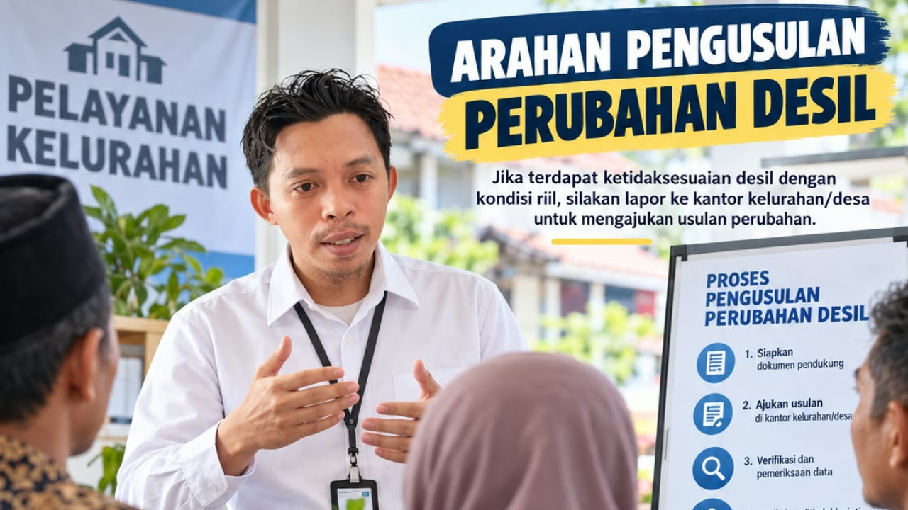 IMBAUAN KEPADA MASYARAKAT KELURAHAN DAYANGINNA Desil Tidak Sesuai Kondisi Keluarga? Laporkan untuk Diusulkan Pembaruan Data