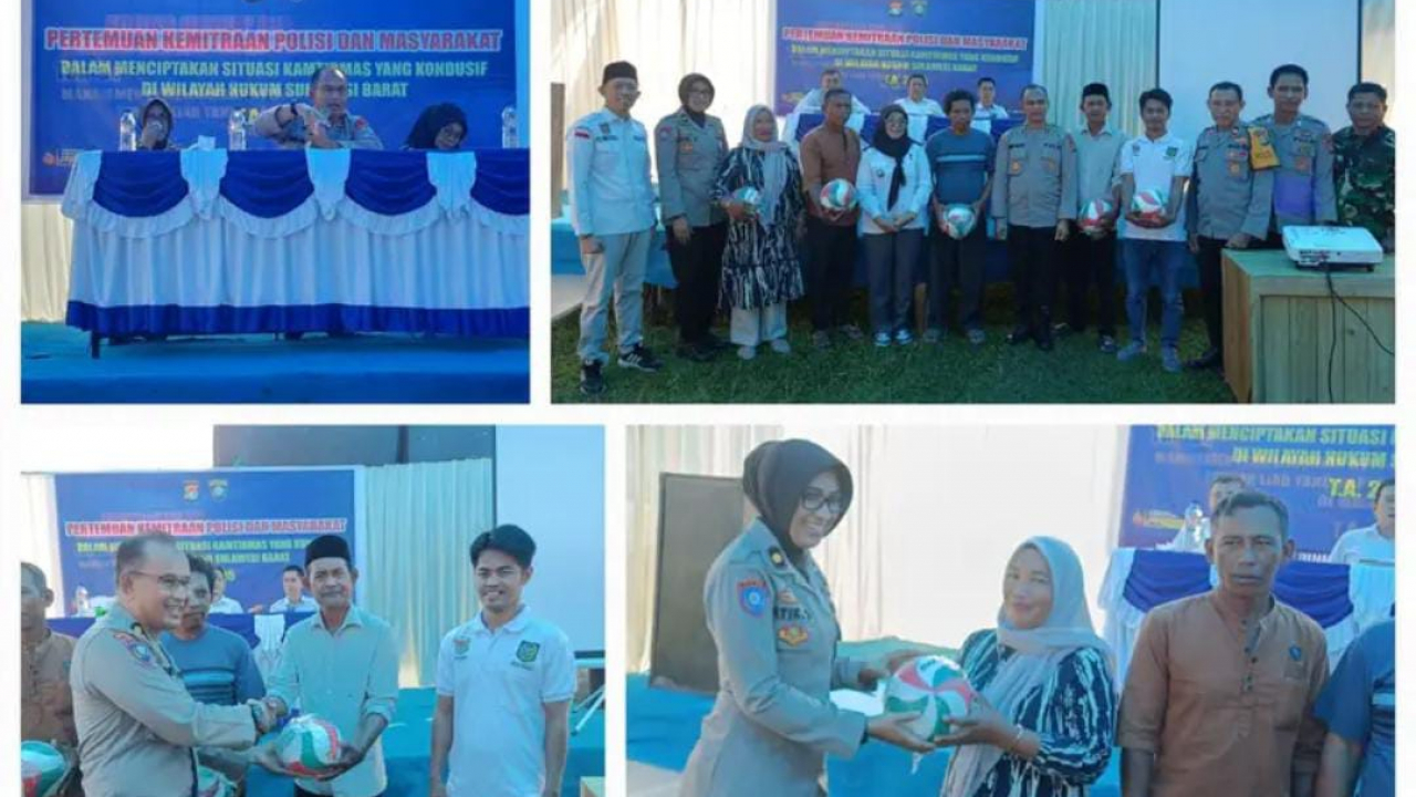 Ditkrimum Polda Sulbar Bekerjasama Dengan Pemdes Bonda Laksanakan Sosialisasi Kemitraan Polisi dan Masyarakat Dalam Menciptakan Situasi Kamtibmas yang Kondusif