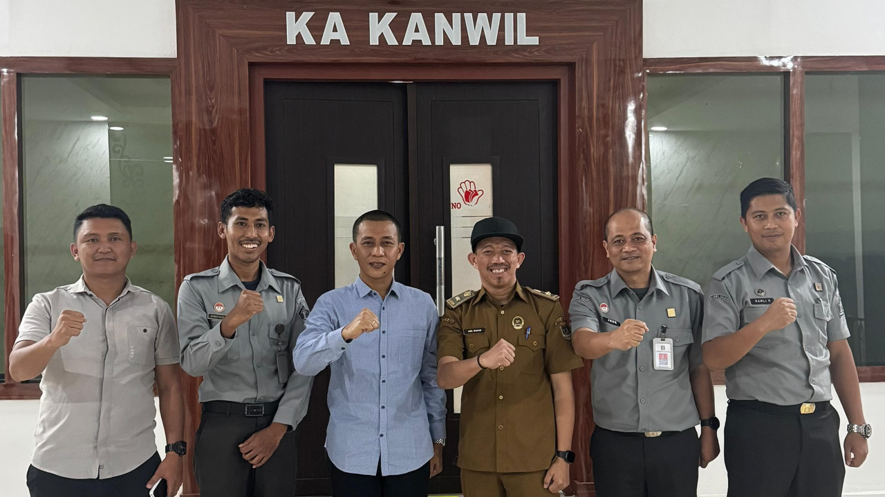Kepala Desa Bonda Sambangi Kanwil Kemenkum Sulbar, Kordinasi Soal Posbakum