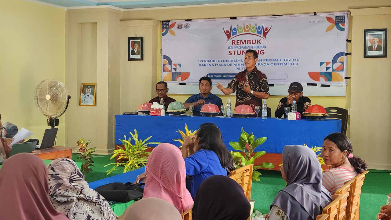 Pemdes Tommo Gelar Rembuk Stunting, Hadirkan Berbagai Pihak untuk Atasi Masalah Gizi Anak
