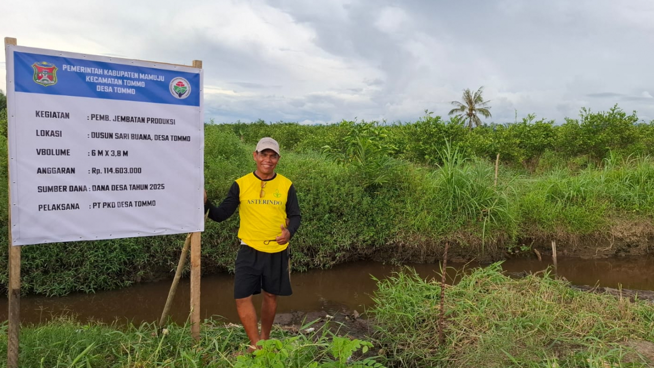 Pembangunan Jembatan Produksi di Dusun Sari Buana Resmi Dimulai