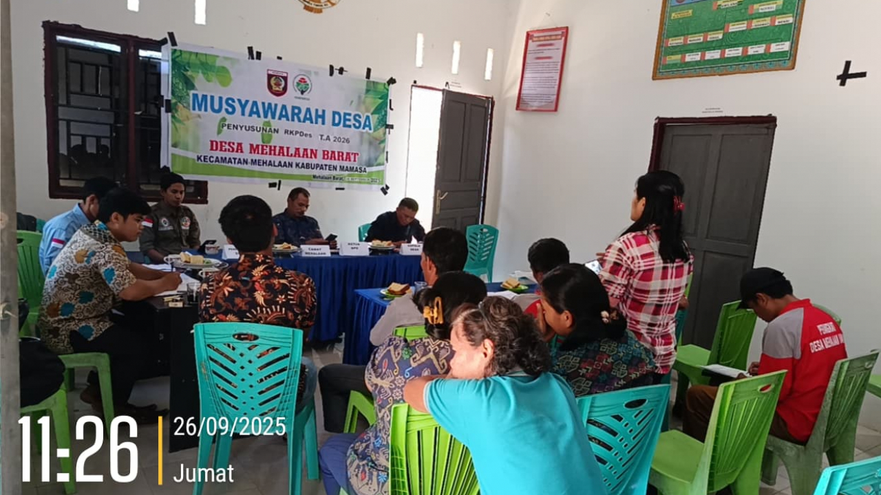 Perencanaan Pembangunan Desa Mehalaan Barat 2026