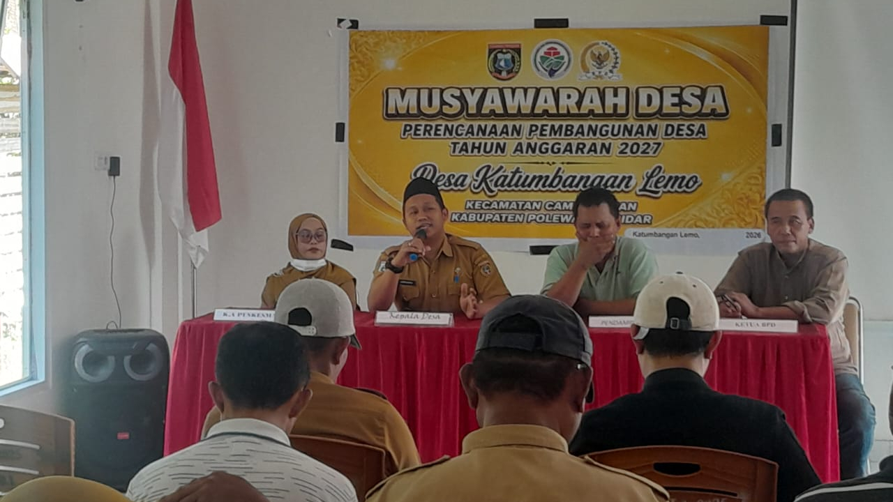 Musyawarah Desa Katumbangan Lemo Susun Rencana Kerja Tahun 2027