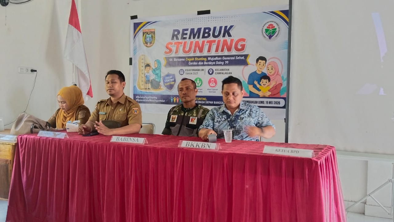 Musyawarah Desa: Rembuk Stunting Katumbangan Lemo