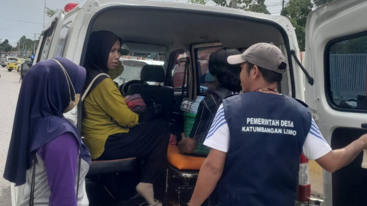 Layanan Antar Ibu Hamil, Desa Katumbangan Lemo Siaga!