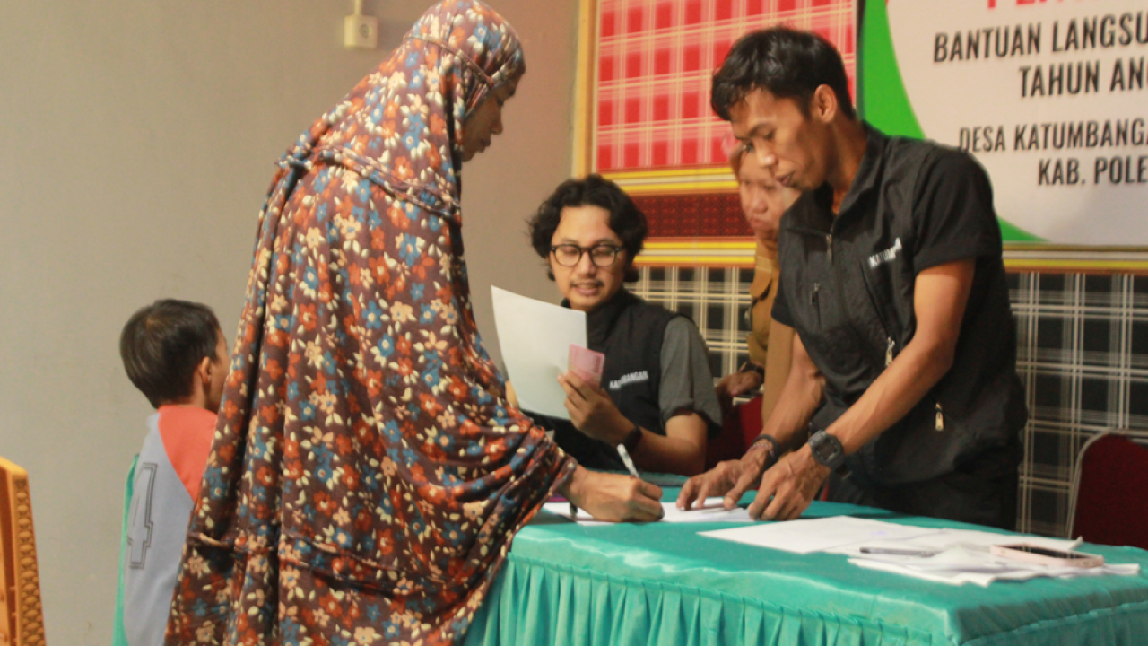 Penyaluran BLT Dana Desa Katumbangan Polewali Mandar 2026