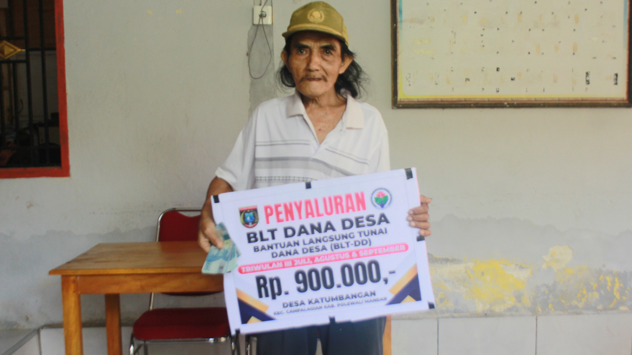 Penyaluran Bantuan Langsung Tunai Dana Desa (BLT-DD) Tahap III (Juli, Agustus dan September) Tahun 2024 Desa Katumbangan