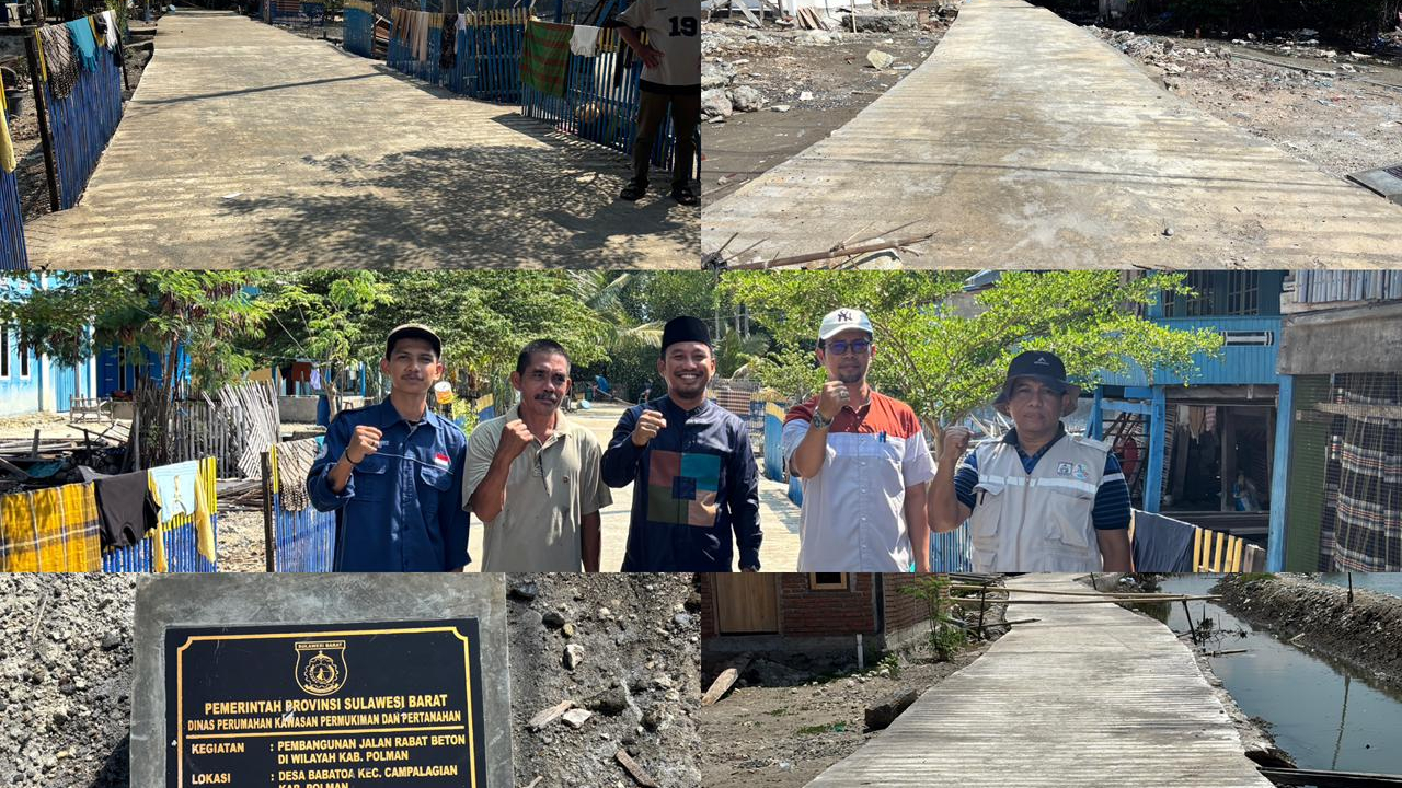 Serah Terima Jalan Rabat Beton Ba'batoa Lapeo