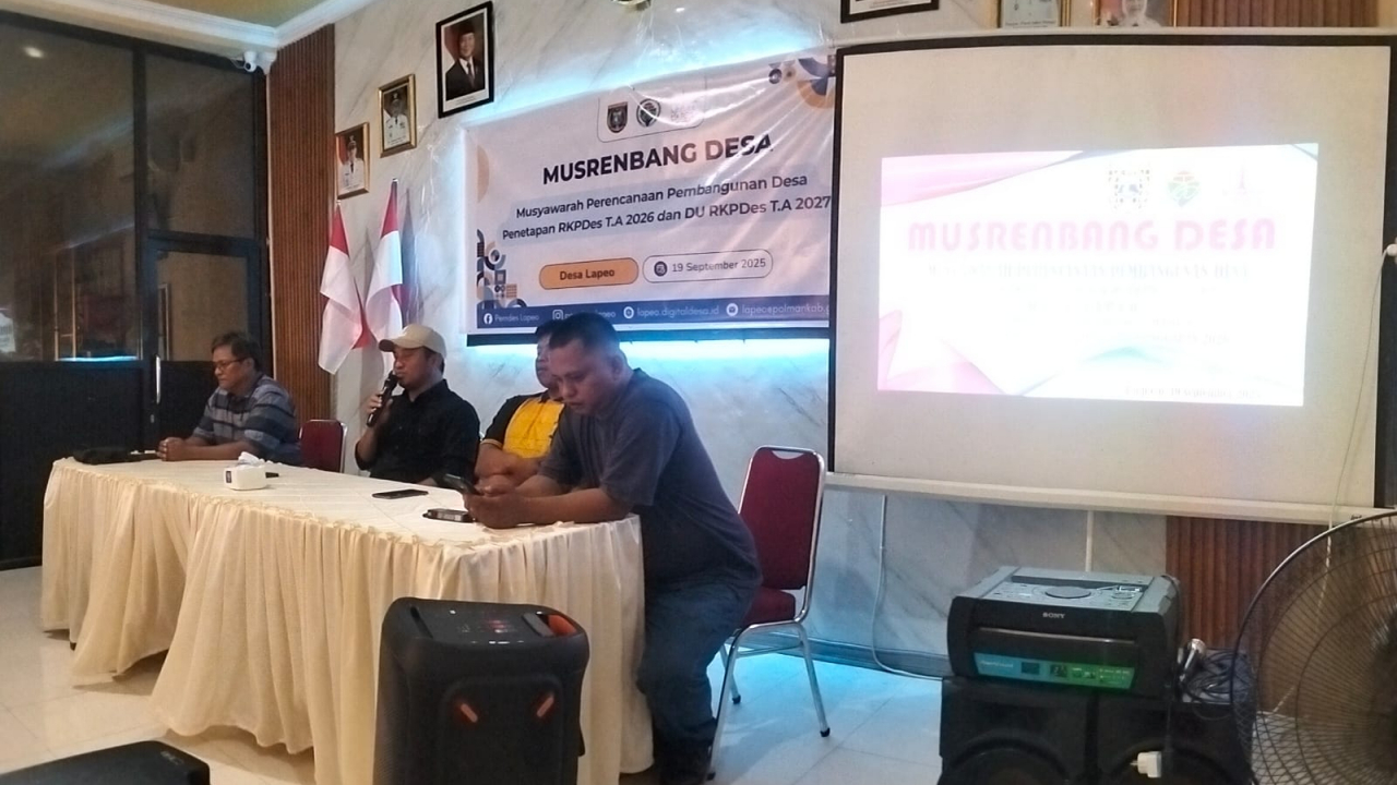 Musrenbangdes Lapeo: Penetapan RKPDes 2026 dan Usulan RKPDes 2027