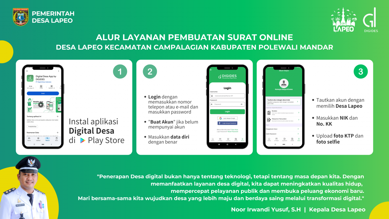 Desa Lapeo Menuju Desa Digital: Layanan Administrasi Kini Tersedia Online